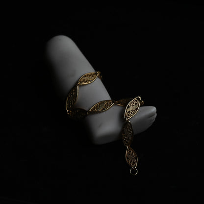Vintage Filigree Navette Link Bracelet｛RM-00206｝