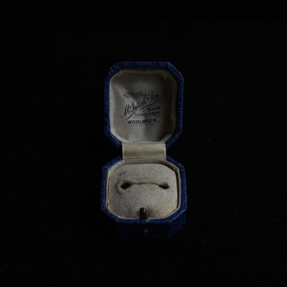 M.S. WOOLWICH Ring Case" Cobalt Blue "｛RB-00920｝