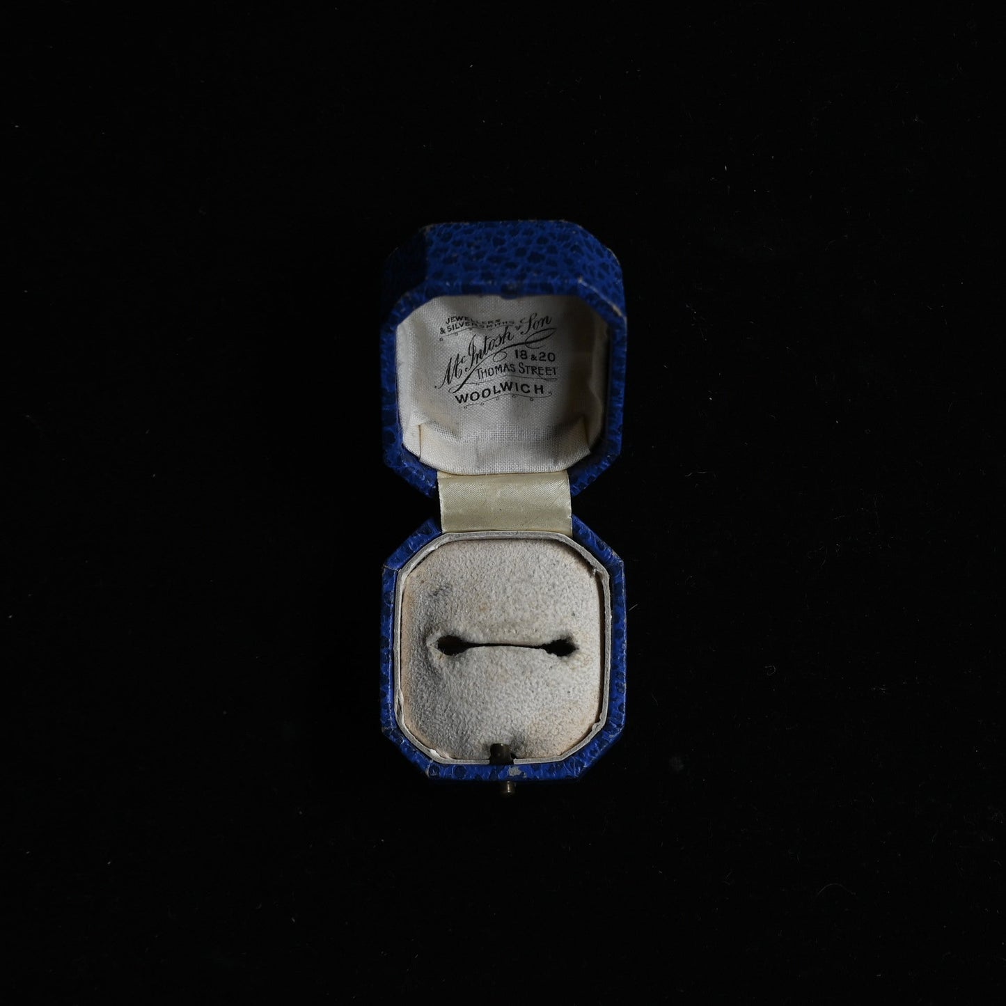 M.S. WOOLWICH Ring Case" Cobalt Blue "｛RB-00920｝