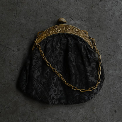 Black Jacquard Evening Purse ｛RB-01209｝