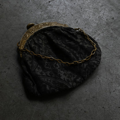Black Jacquard Evening Purse ｛RB-01209｝