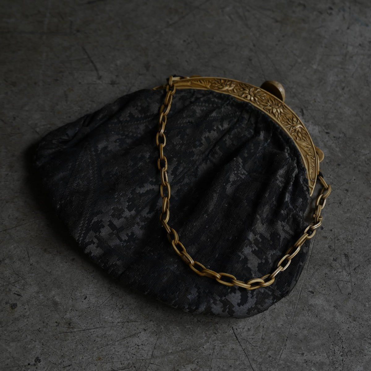 Black Jacquard Evening Purse ｛RB-01209｝