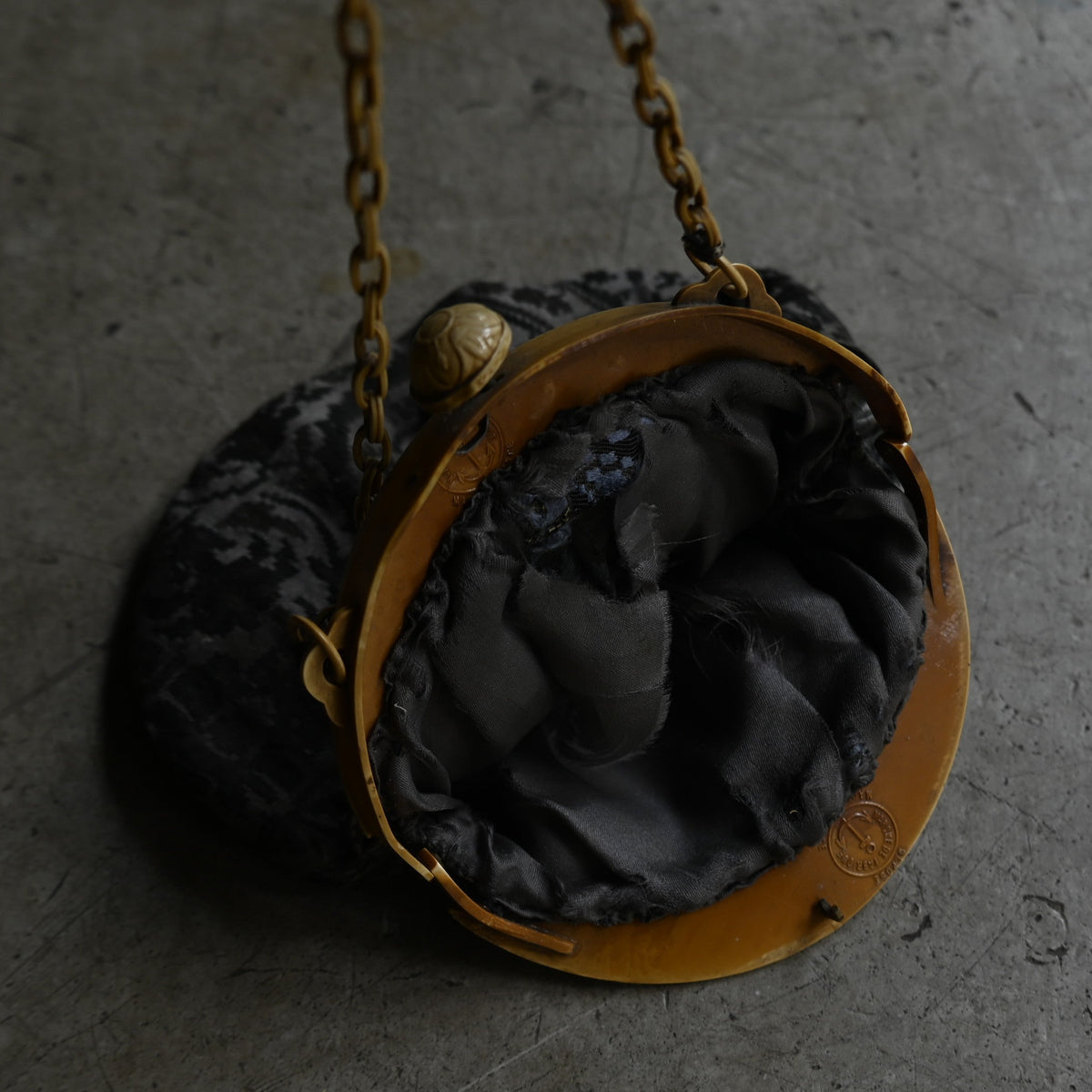Black Jacquard Evening Purse ｛RB-01209｝