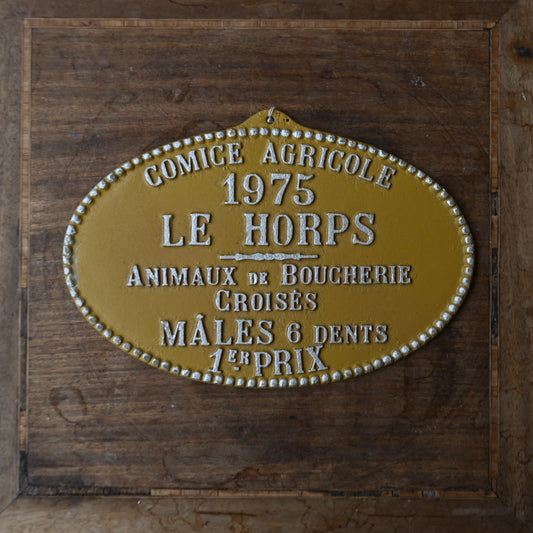 French Agricultural Award Plaque｛R-00622｝