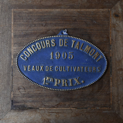 French Agricultural Award Plaque｛R-00625｝