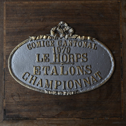 French Agricultural Award Plaque｛R-00637｝