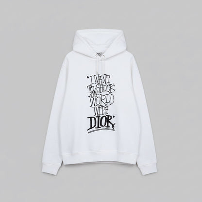 Dior × Shawn Stussy / White Hoodie｛F-00821｝