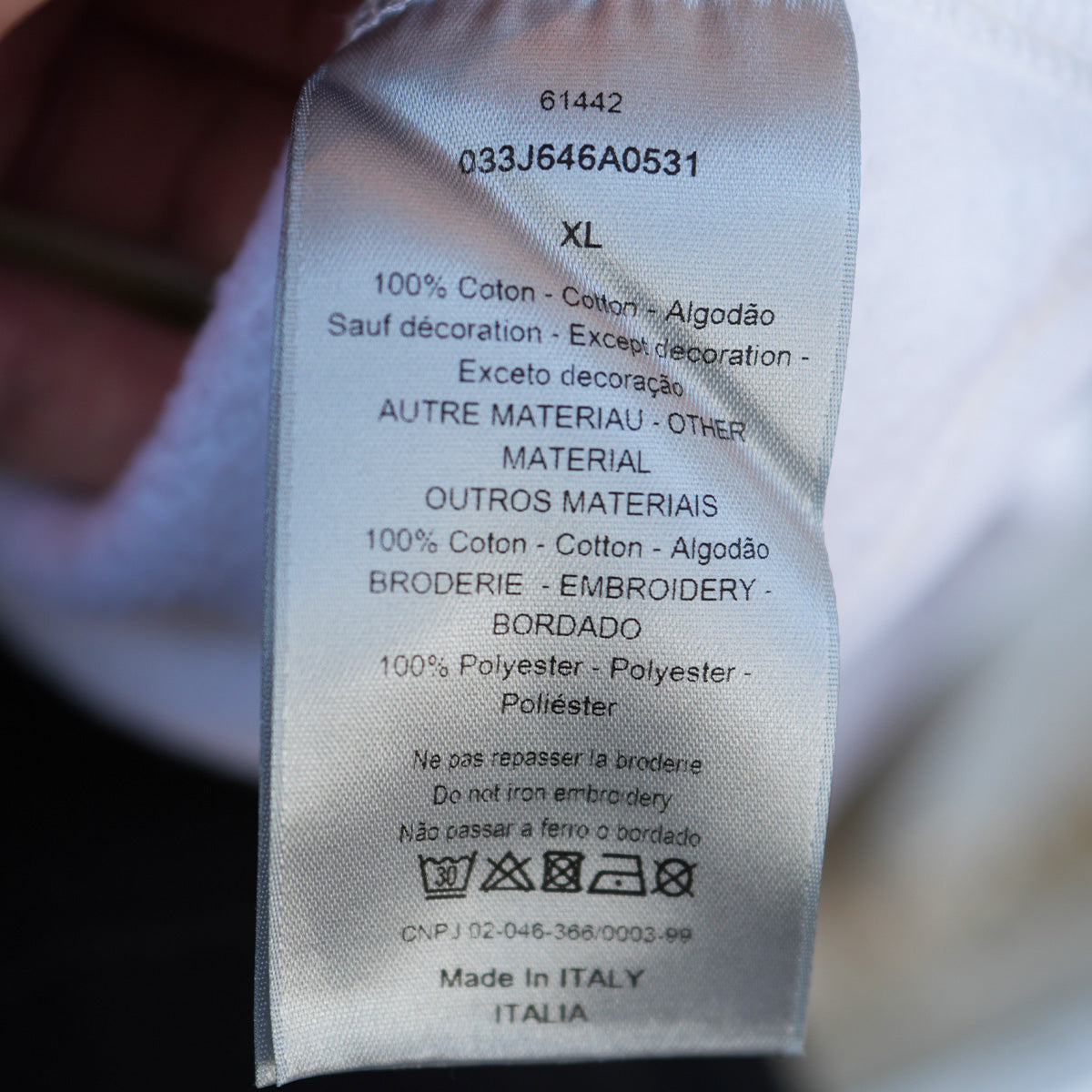 Dior × Shawn Stussy / White Hoodie｛F-00821｝