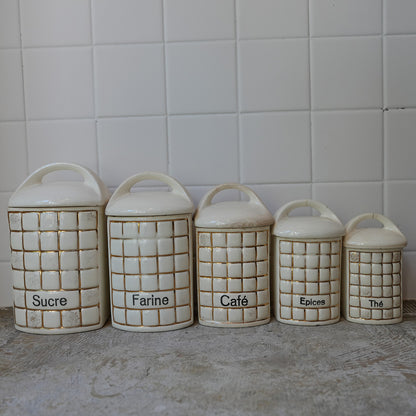 ｛ F-008010}Antique Canister Set｛ F-00910}