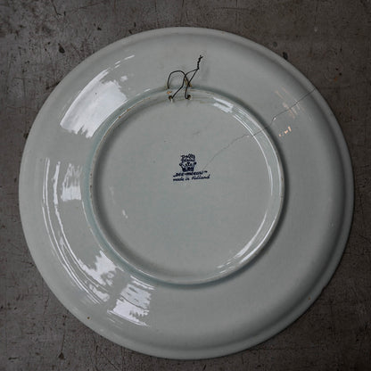 Delft Blauw plate see meeuw ｛ F-00808}