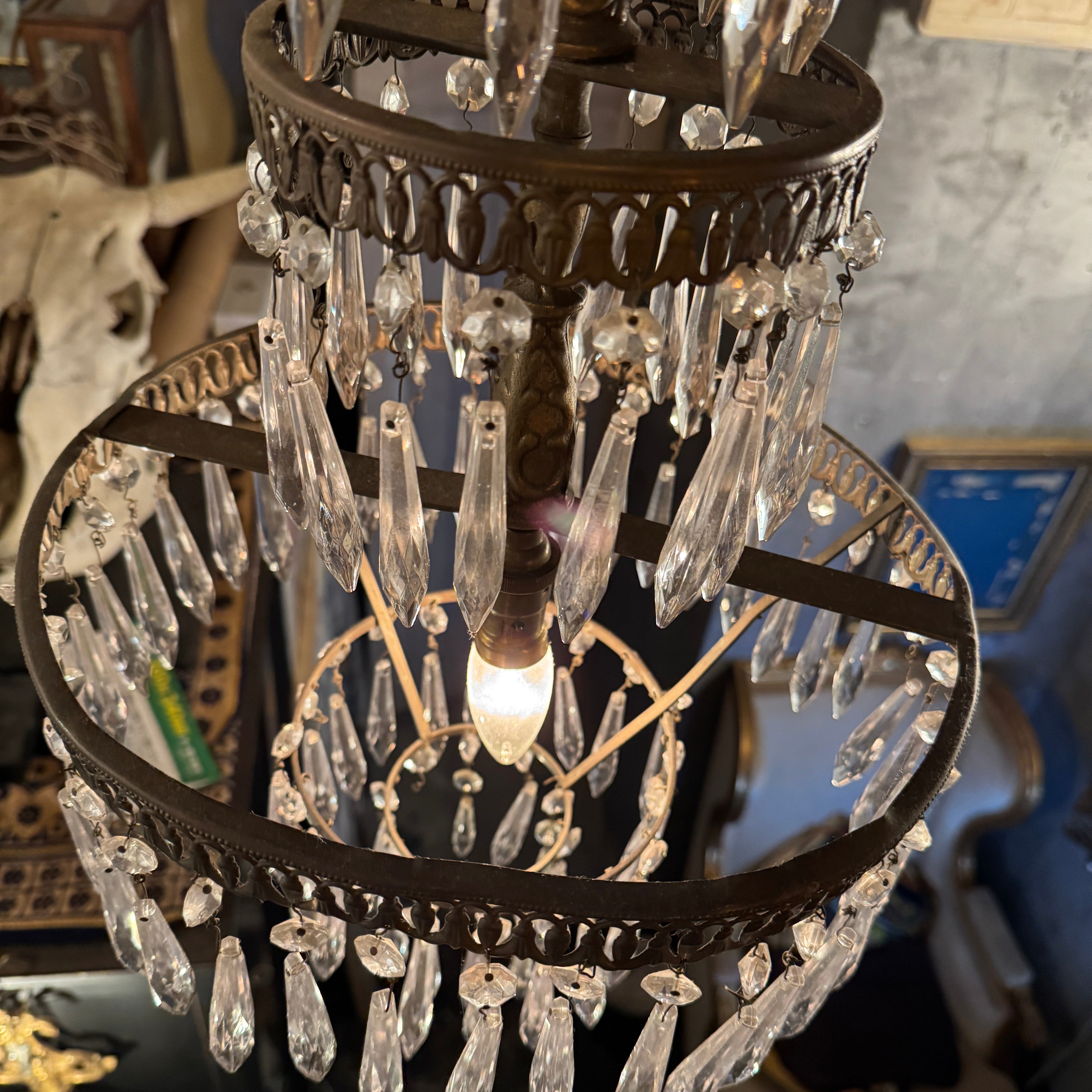 Empire Chandelier（1灯）｛RF-00707｝アンティークランプ,エンパイア