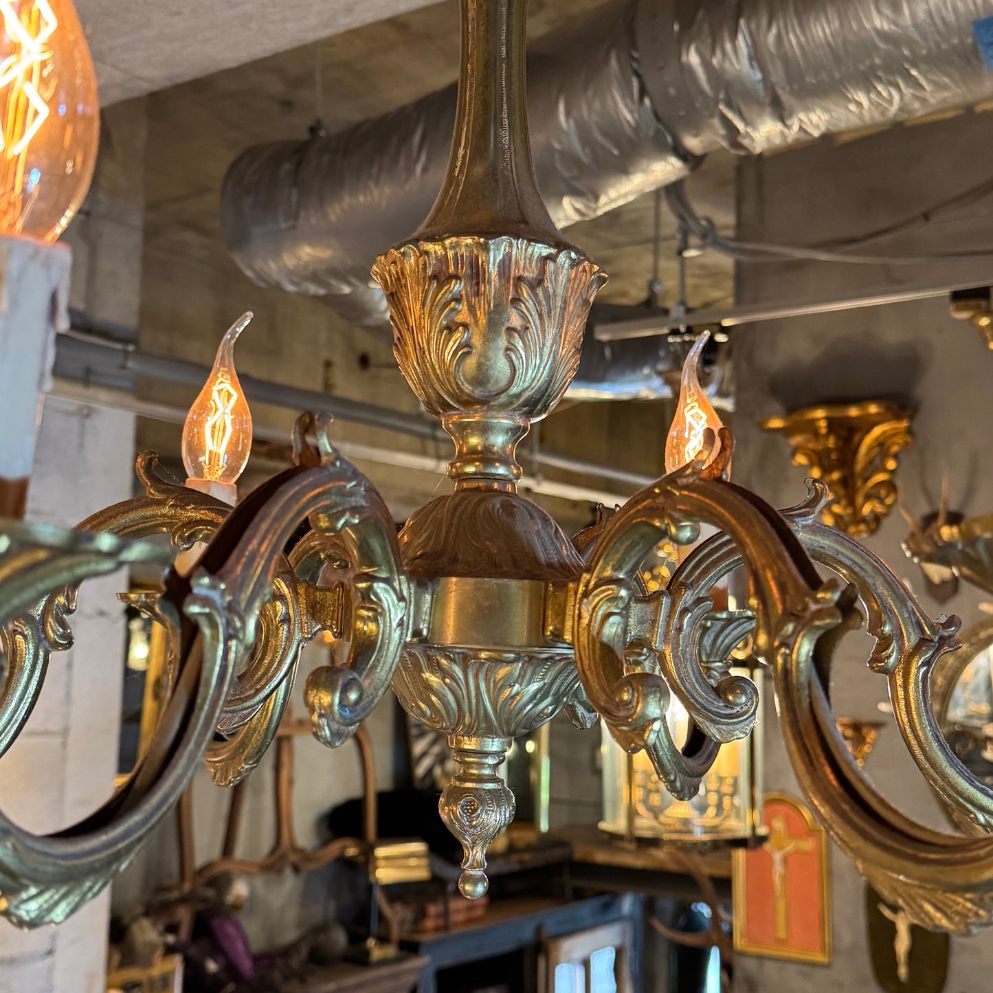 Brass Chandelier（6灯）｛R-00408｝