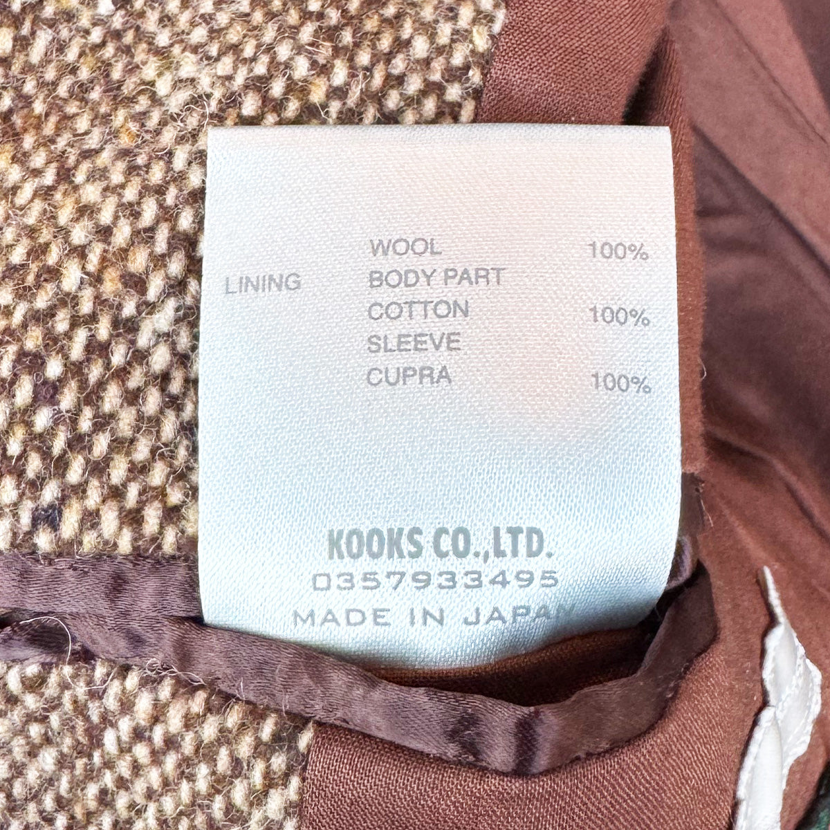 NUMBER (N)INE / Tweed Jacket｛F-00822｝