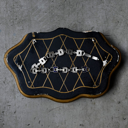 Vintage Geometric Link Bracelet {R-00921｝