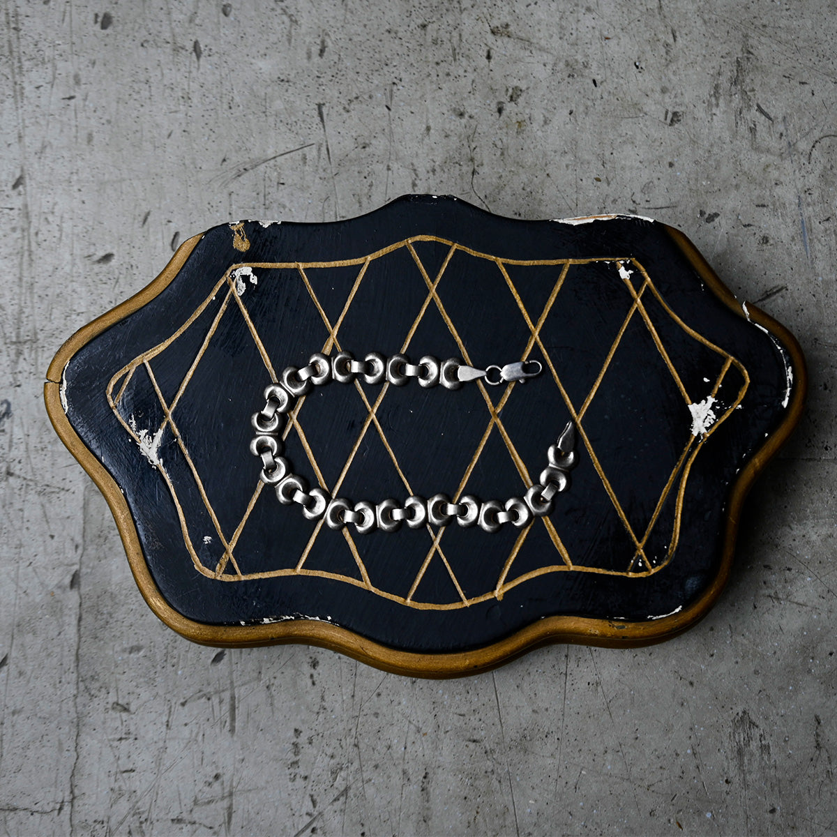 Vintage Bold Link Bracelet{R-00925},ヴィンテージブレスレット