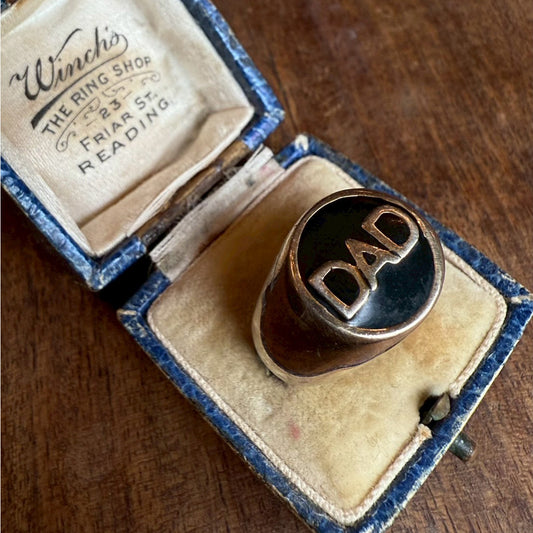 Vintage ring "DAD"｛R-00904｝