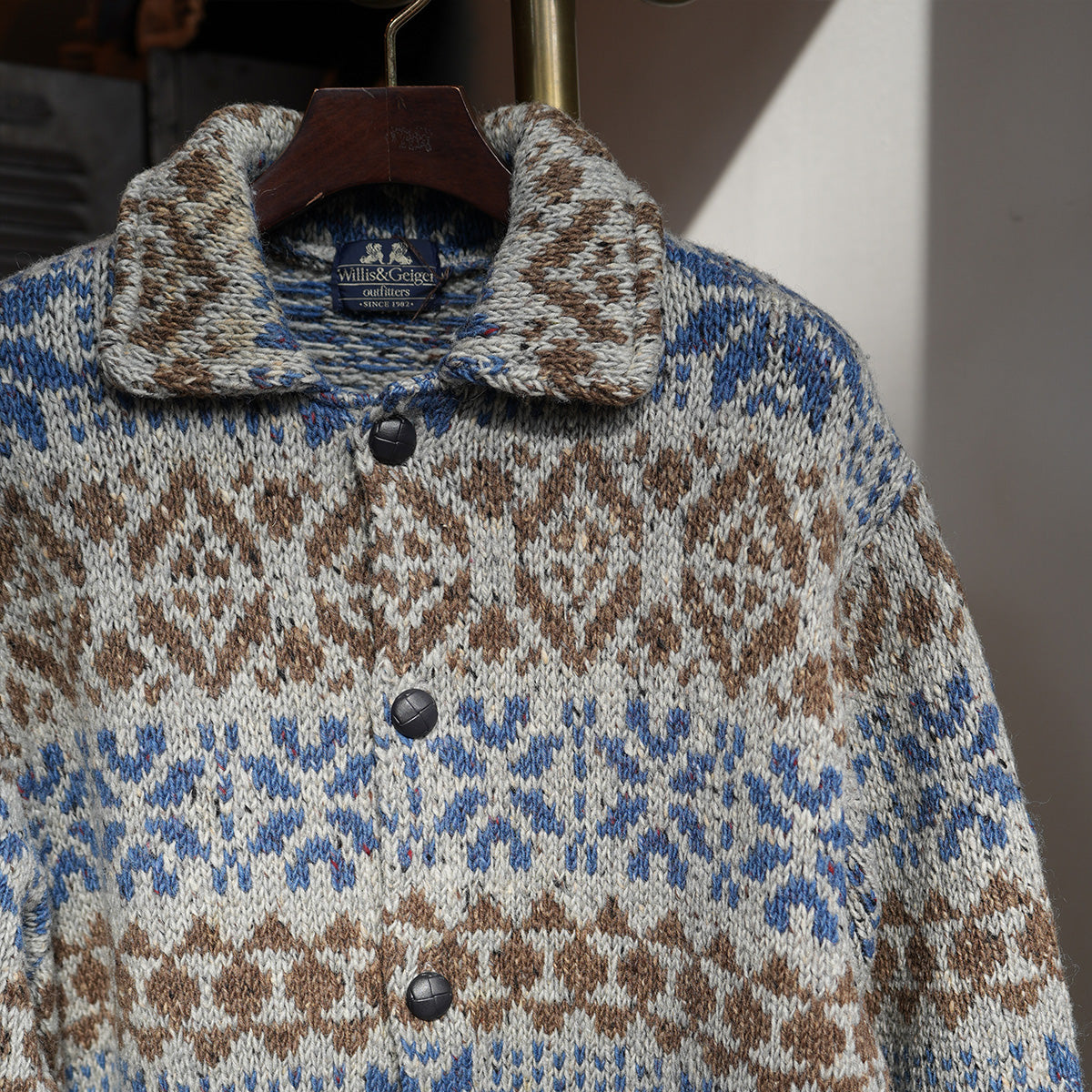Wills & Geiger / フェアアイルノルディックニットカーディガン｛F-00806｝