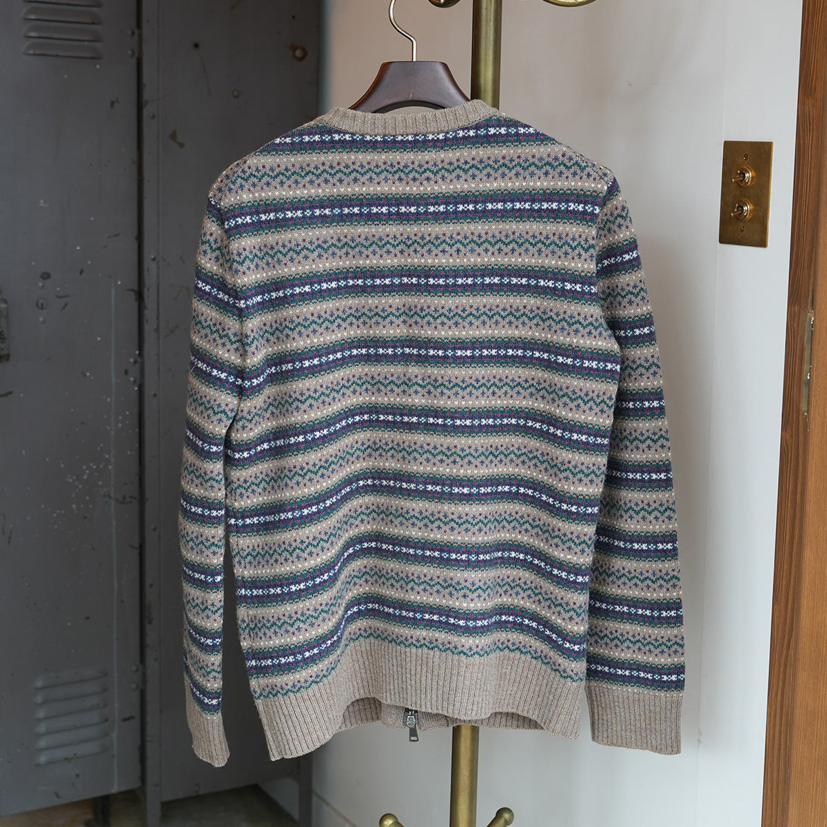 NUMBER (N)INE / フェアアイル柄ジップカーディガンニット｛F-00805｝