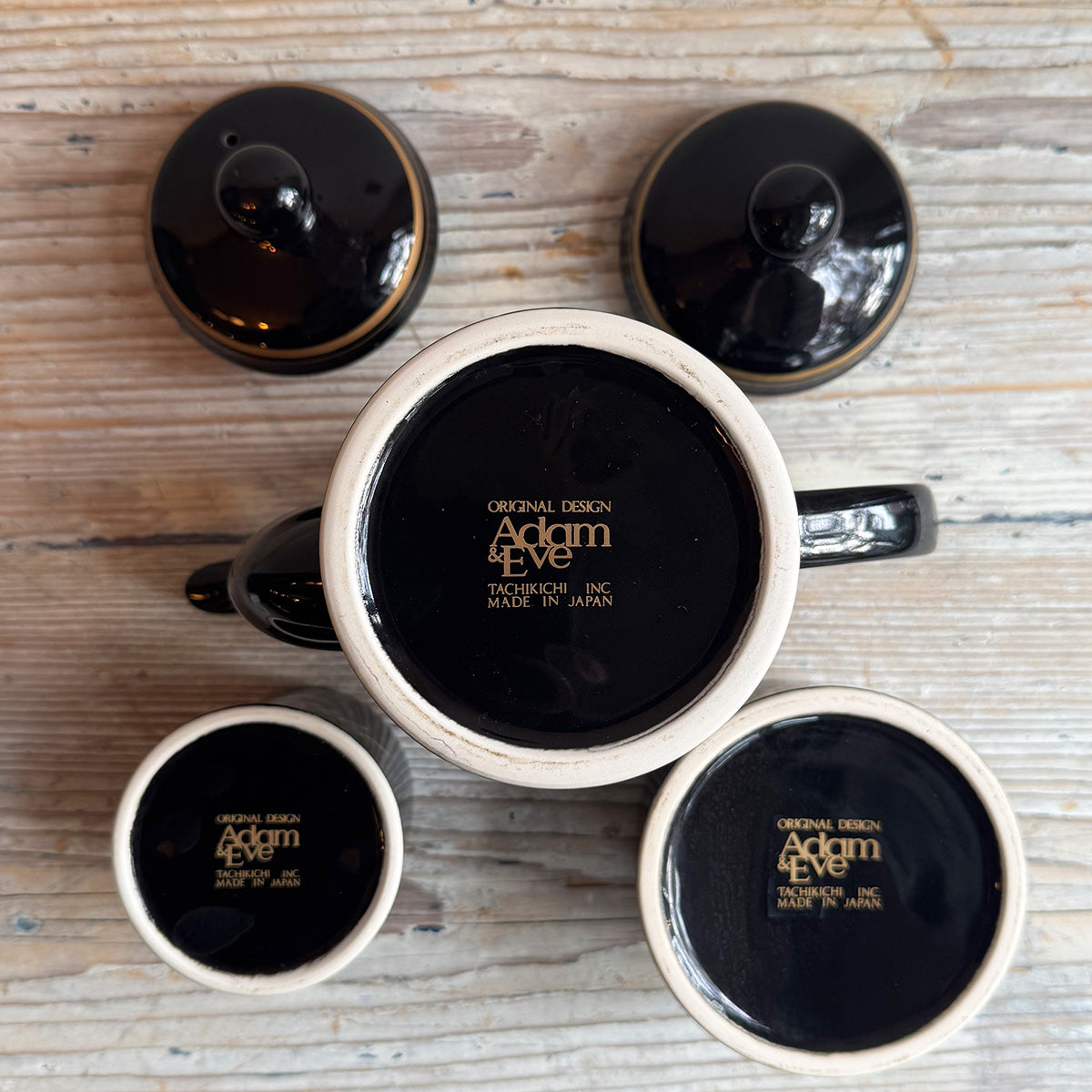 Adam & Eve アダム＆イブ / ティーポット３点セット｛F-00934｝