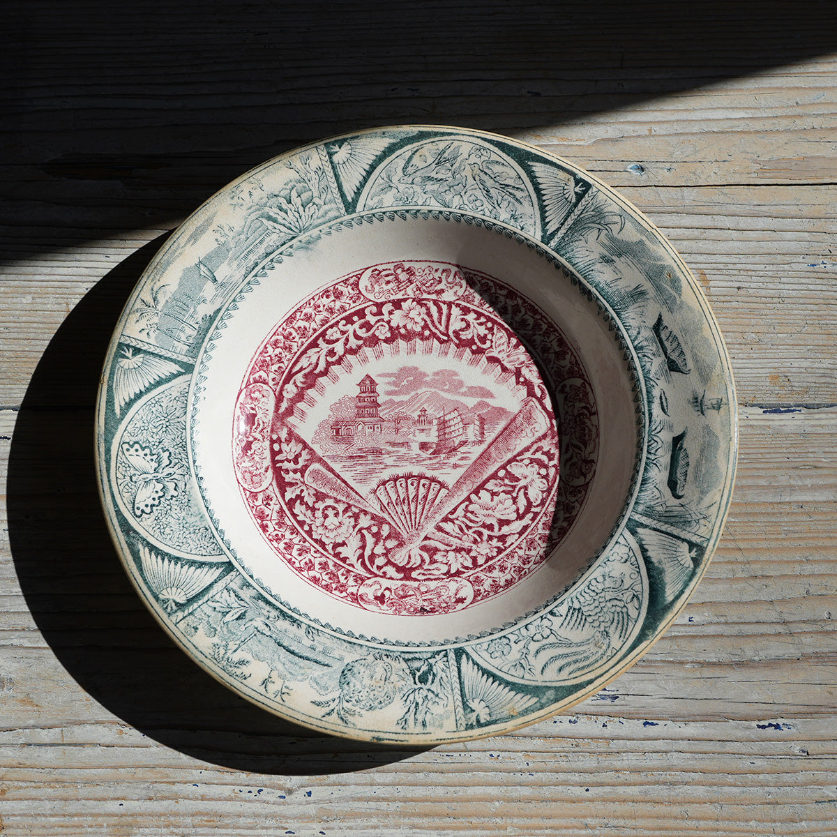 Johore / Decoration Plate Green｛F-00948｝