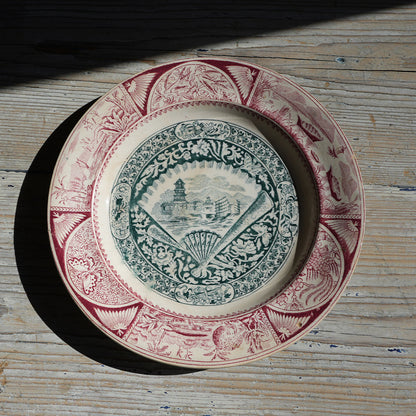 Johore / Decoration Plate Red｛F-00949｝
