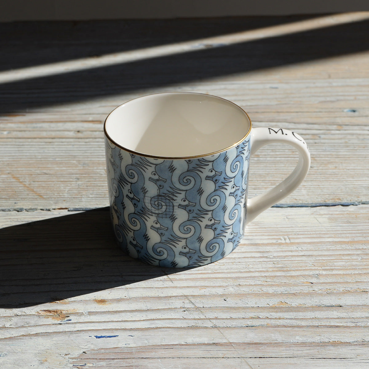 M.C.ESCHER / Cup ＆ Saucer Blue｛F-00945｝