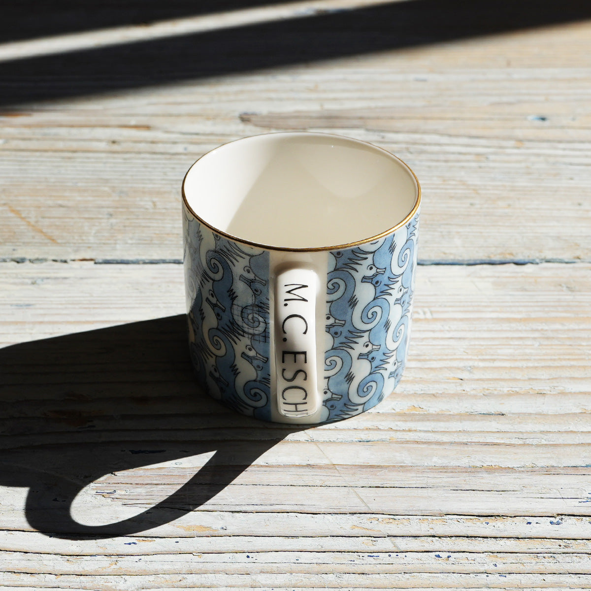 M.C.ESCHER / Cup ＆ Saucer Blue｛F-00945｝