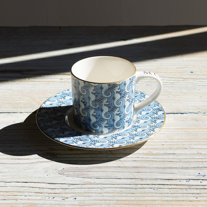 M.C.ESCHER / Cup ＆ Saucer Blue｛F-00945｝