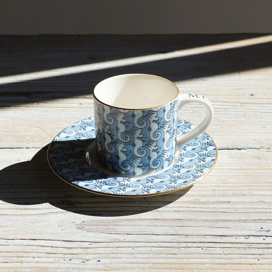 M.C.ESCHER / Cup ＆ Saucer Blue｛F-00945｝