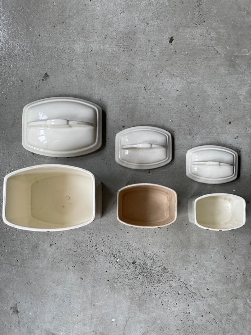 Antique Canister Set｛ F-00807}, ビンテージキャニスター,フランス