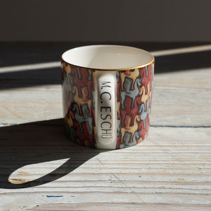 M.C.ESCHER / Cup ＆ Saucer Red｛F-00944｝