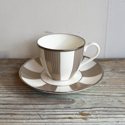 Tiffany / カップ&ソーサー「パラジウム」｛F-00931｝