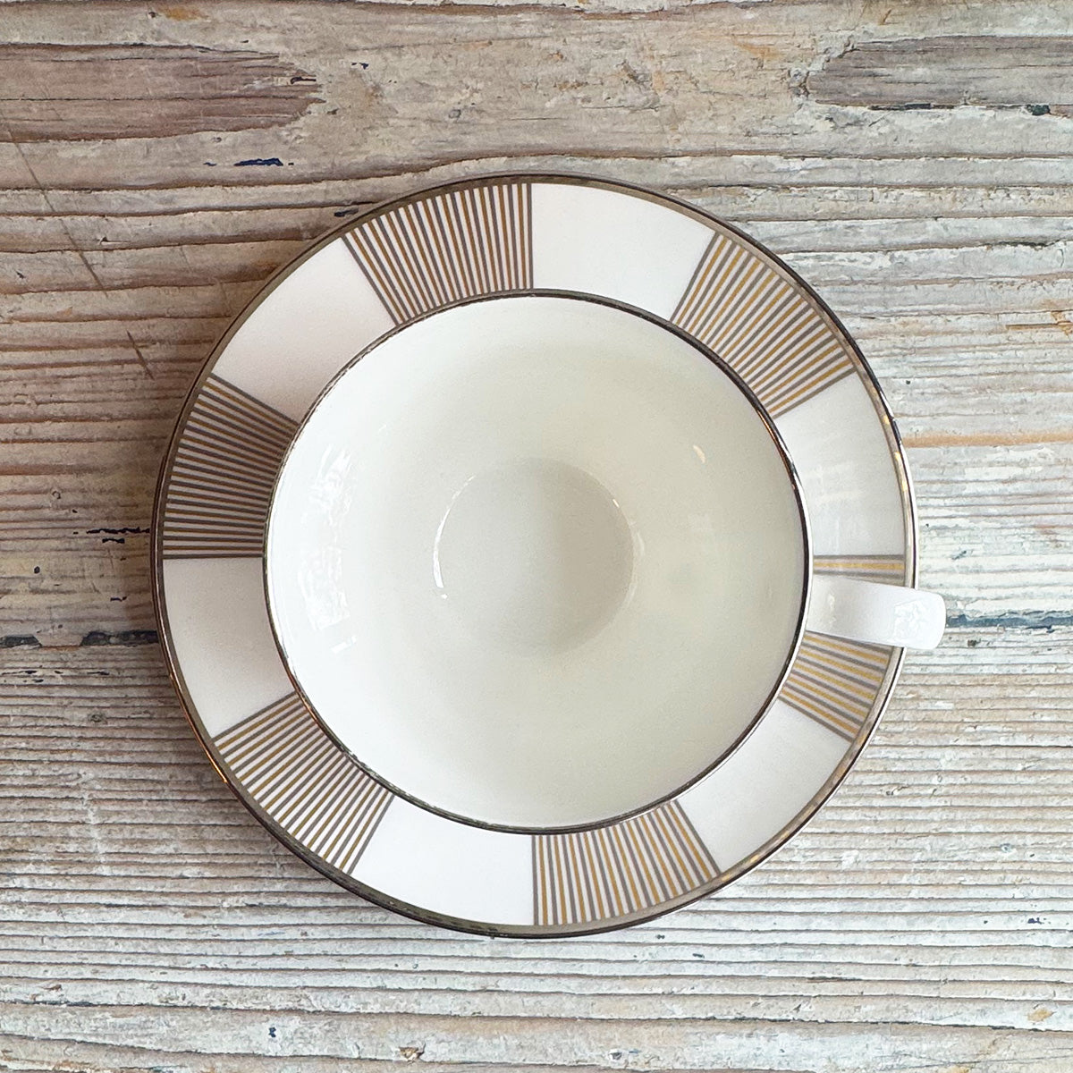 Tiffany / カップ&ソーサー「パラジウム」｛F-00931｝