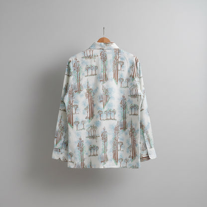 Forest Print Long Sleeve Shirt｛F-00850｝